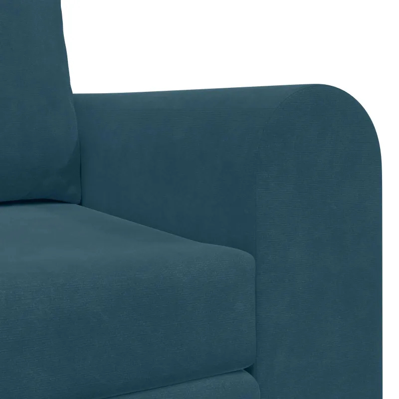 Sofa lova Mėlyna 148 x 71 x 83 cm Aksomas