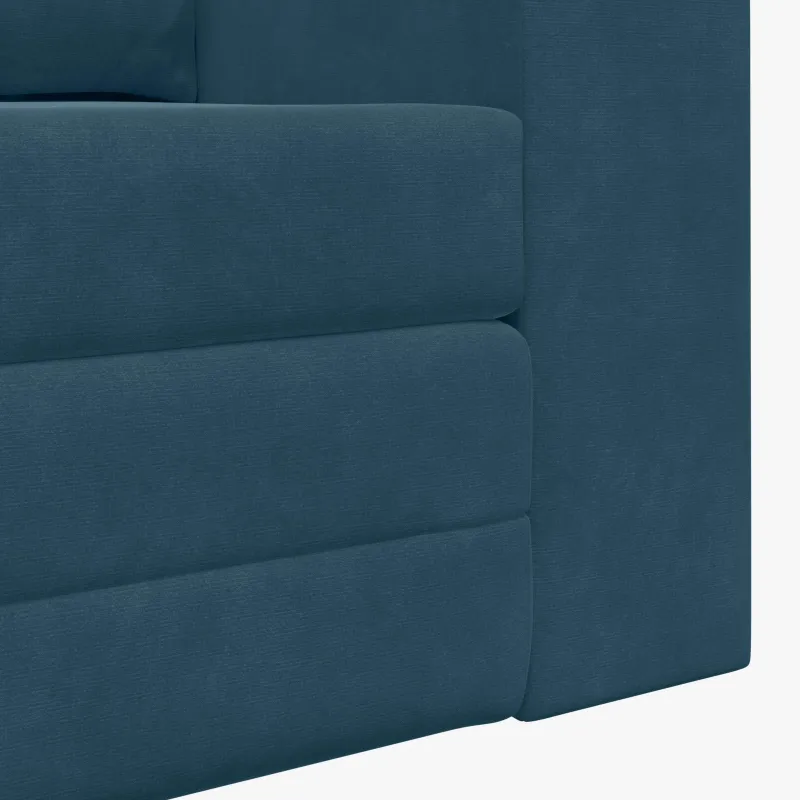 Sofa lova Mėlyna 148 x 71 x 83 cm Aksomas