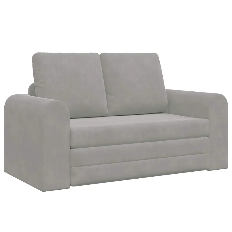 Sofa lova Šviesiai pilka 148 x 71 x 83 cm Aksomas