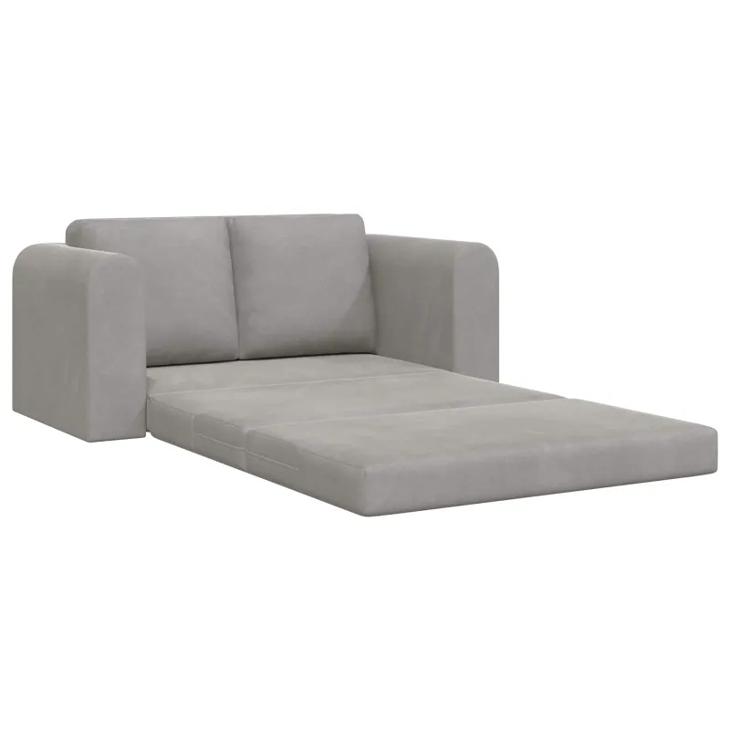 Sofa lova Šviesiai pilka 148 x 71 x 83 cm Aksomas