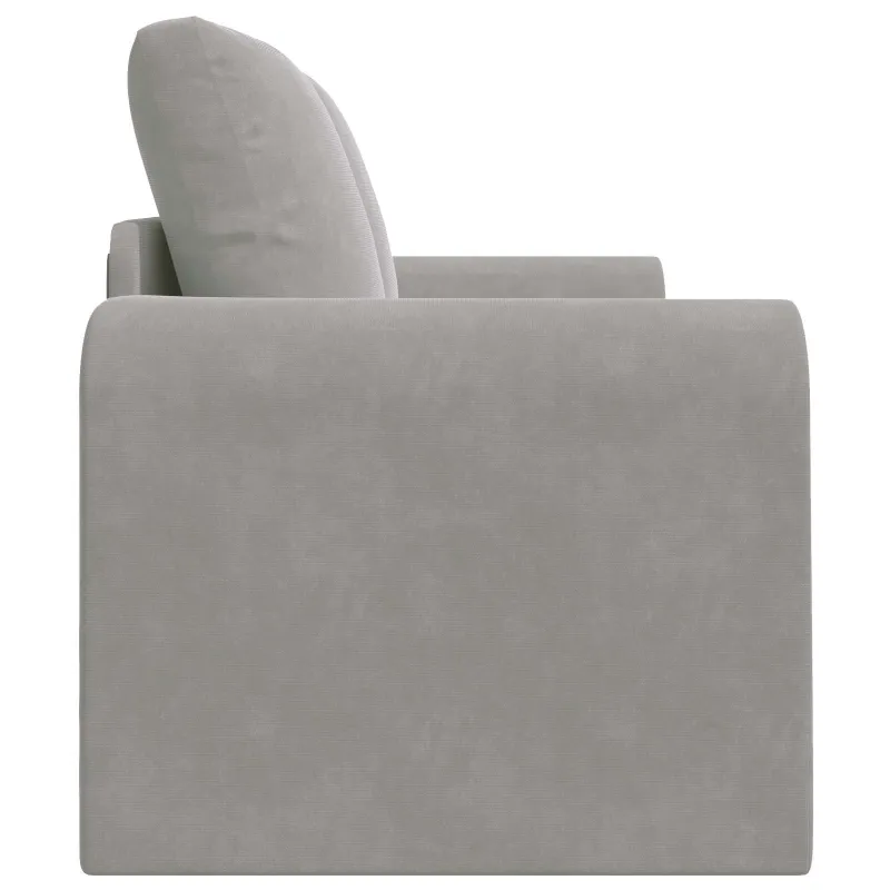 Sofa lova Šviesiai pilka 148 x 71 x 83 cm Aksomas