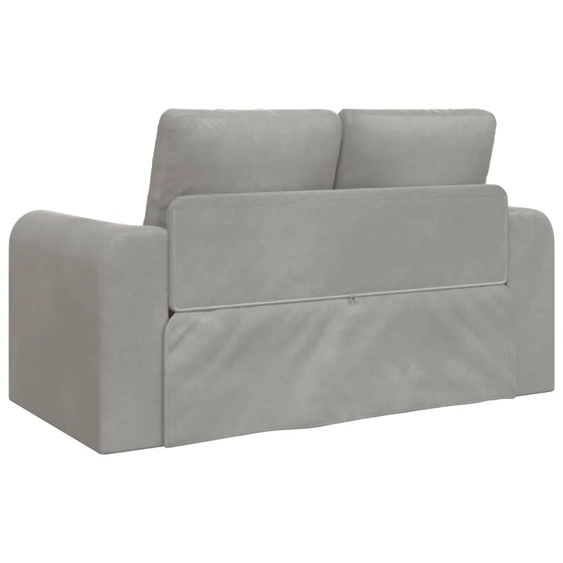 Sofa lova Šviesiai pilka 148 x 71 x 83 cm Aksomas
