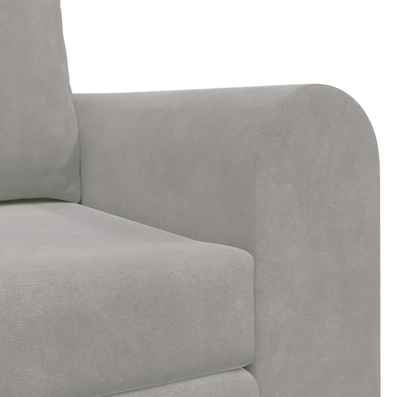 Sofa lova Šviesiai pilka 148 x 71 x 83 cm Aksomas