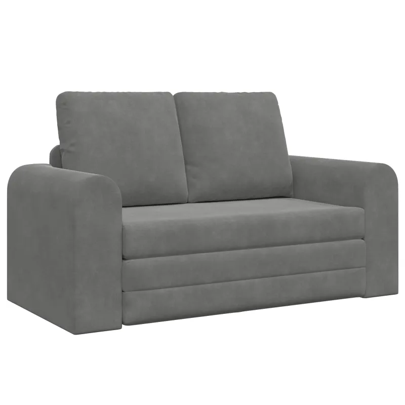 Sofa lova Tamsiai pilka 148 x 71 x 83 cm Aksomas