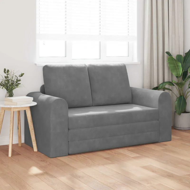 Sofa lova Tamsiai pilka 148 x 71 x 83 cm Aksomas