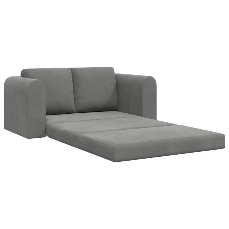 Sofa lova Tamsiai pilka 148 x 71 x 83 cm Aksomas