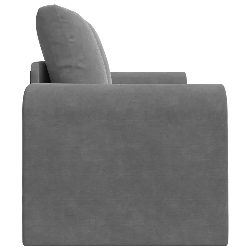 Sofa lova Tamsiai pilka 148 x 71 x 83 cm Aksomas