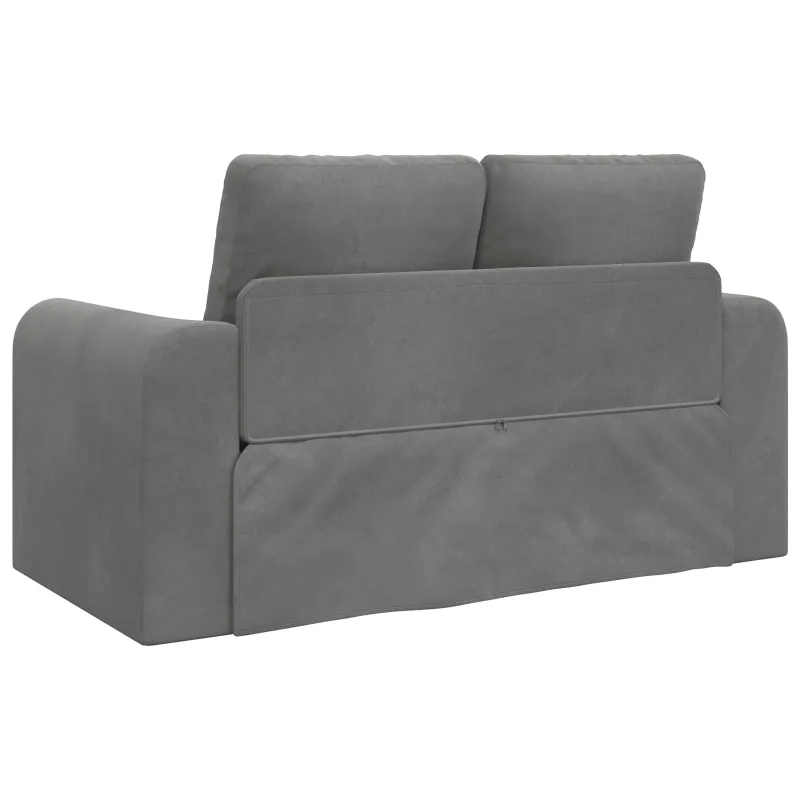Sofa lova Tamsiai pilka 148 x 71 x 83 cm Aksomas