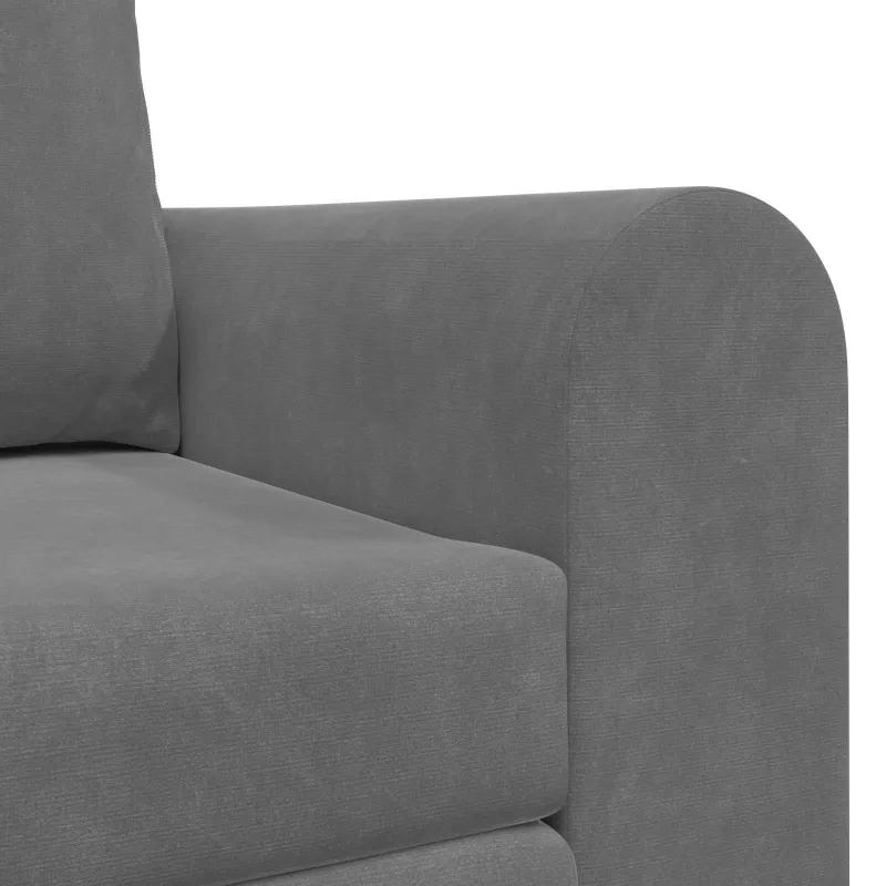 Sofa lova Tamsiai pilka 148 x 71 x 83 cm Aksomas