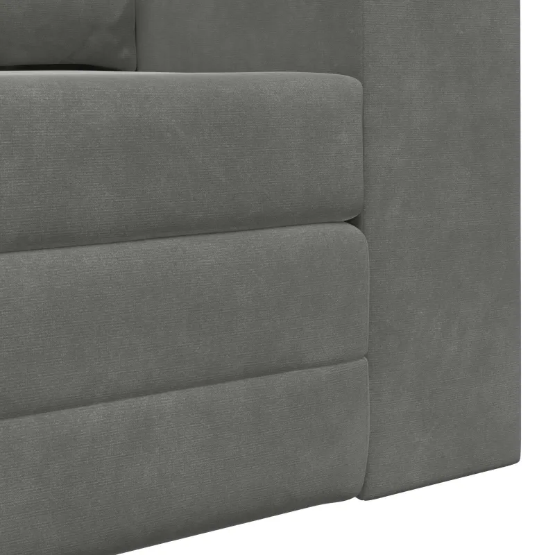 Sofa lova Tamsiai pilka 148 x 71 x 83 cm Aksomas