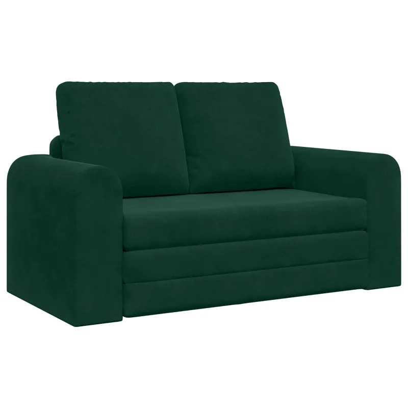 Sofa lova Tamsiai žalia 148 x 71 x 83 cm Aksomas