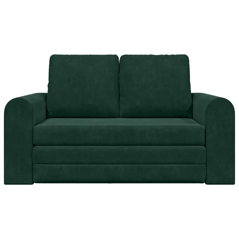 Sofa lova Tamsiai žalia 148 x 71 x 83 cm Aksomas