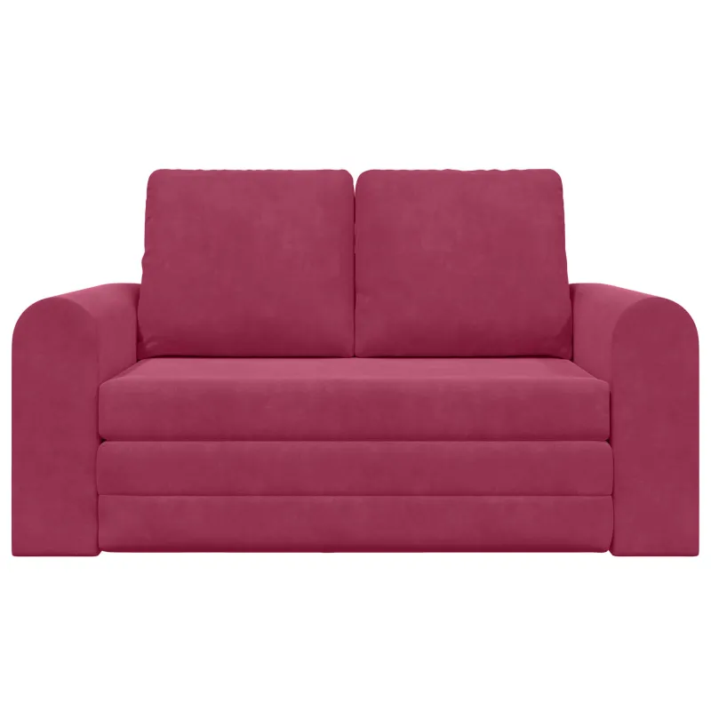 Sofa lova Vyno raudona 148 x 71 x 83 cm Aksomas