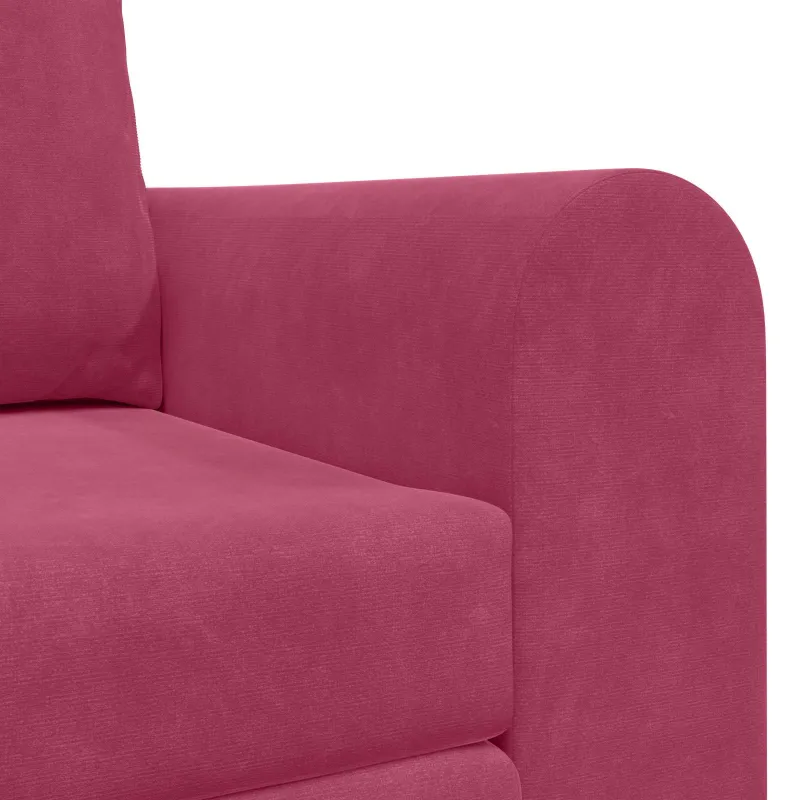 Sofa lova Vyno raudona 148 x 71 x 83 cm Aksomas