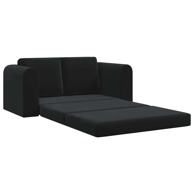 Sofa lova Juoda 148 x 71 x 83 cm Aksomas