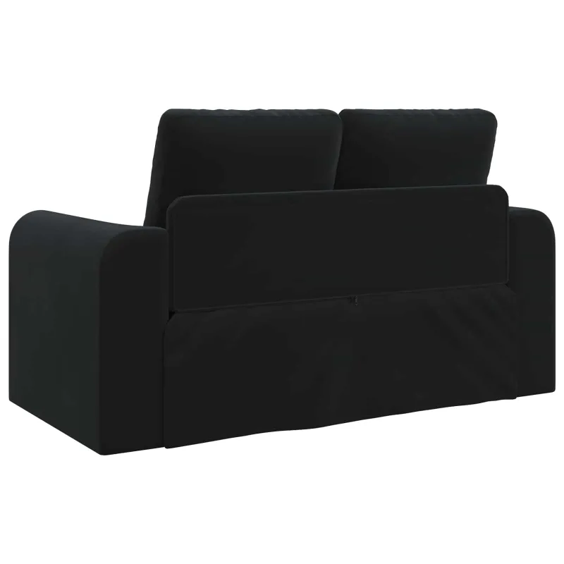 Sofa lova Juoda 148 x 71 x 83 cm Aksomas