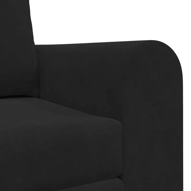Sofa lova Juoda 148 x 71 x 83 cm Aksomas