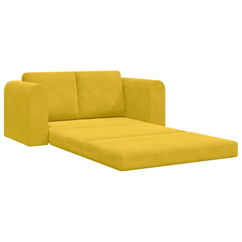 Sofa lova Geltona 148 x 71 x 83 cm Aksomas