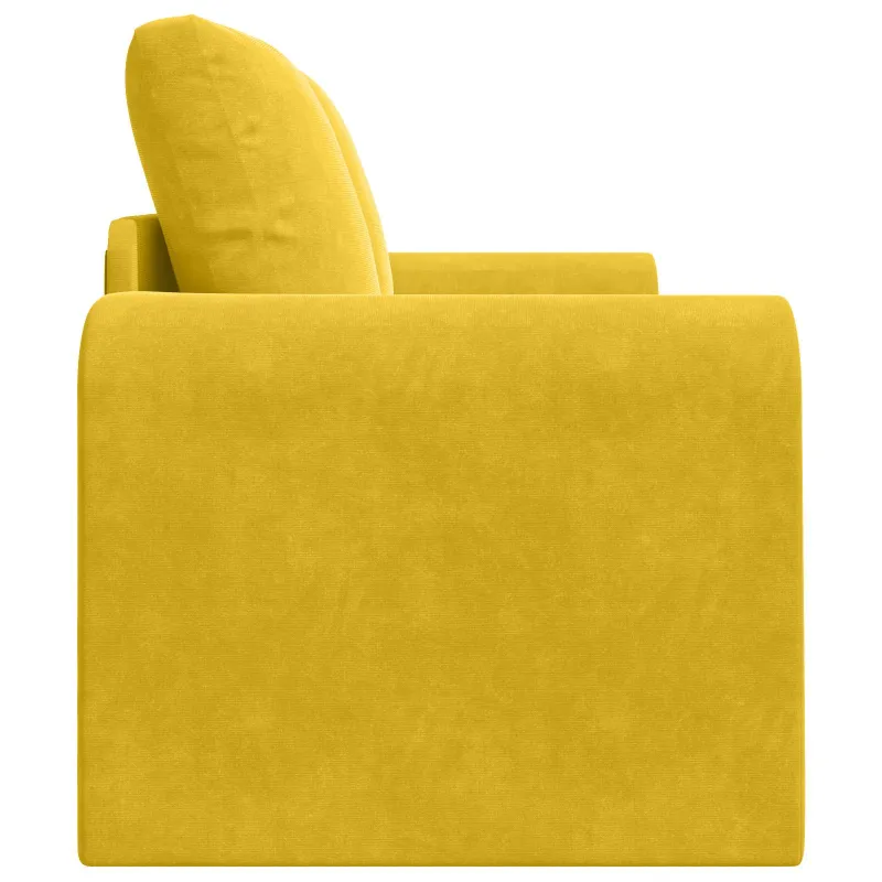 Sofa lova Geltona 148 x 71 x 83 cm Aksomas
