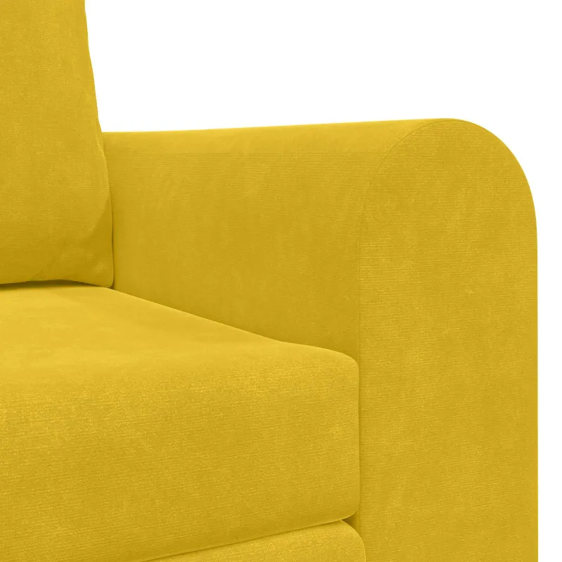 Sofa lova Geltona 148 x 71 x 83 cm Aksomas