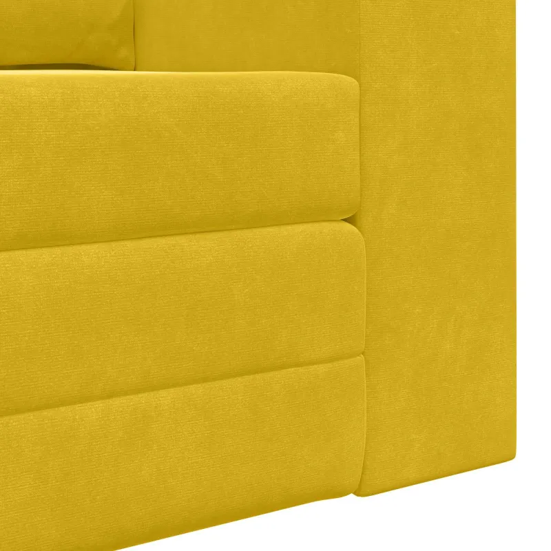 Sofa lova Geltona 148 x 71 x 83 cm Aksomas