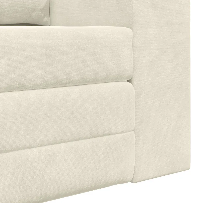 Sofa lova Kreminė 148 x 71 x 83 cm Aksomas