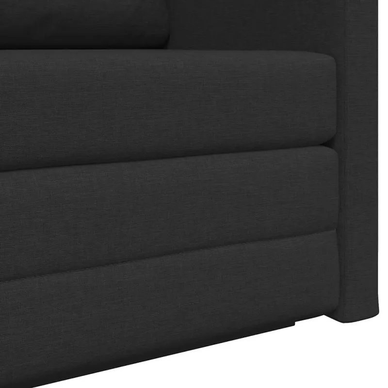 Sofa lova 110cm Juoda audinys