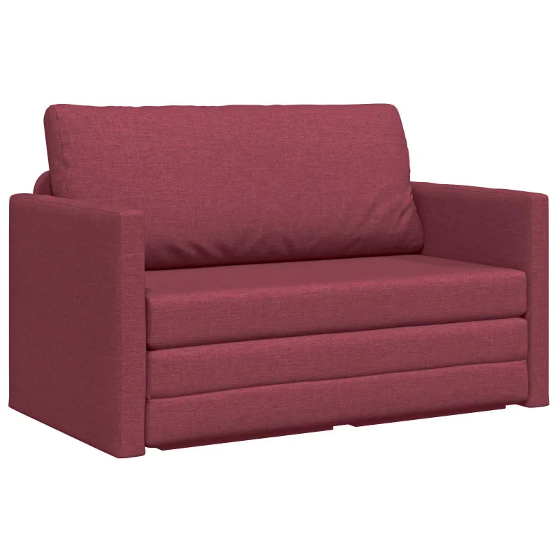 Sofa lova 110cm Vyno raudona audinys