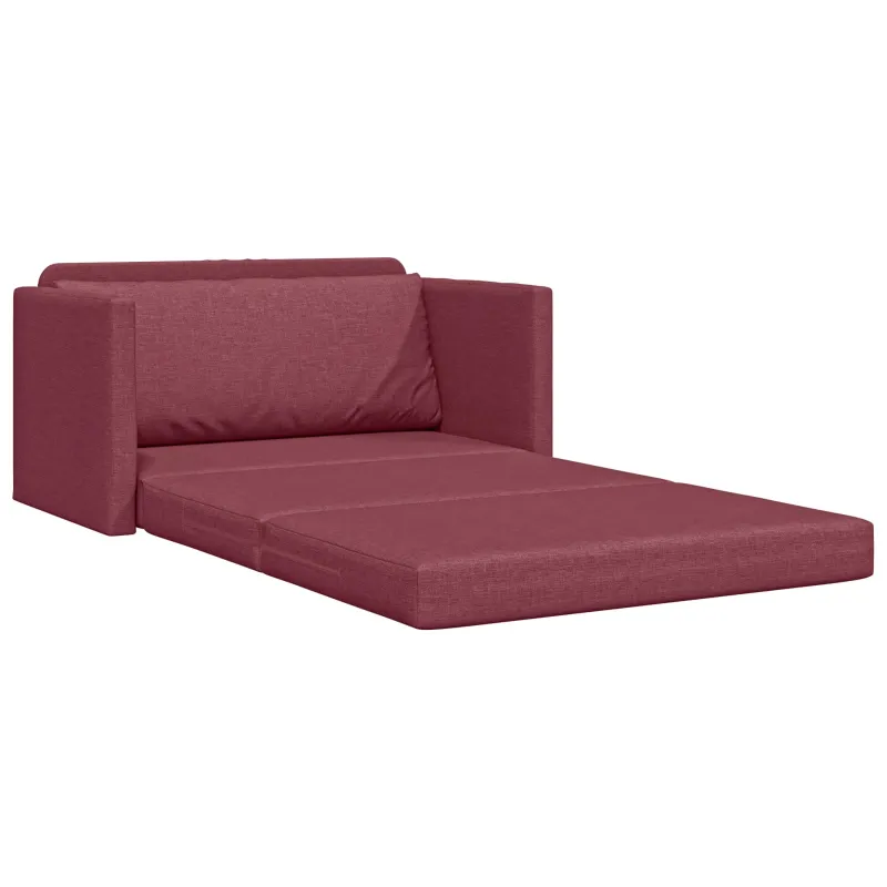 Sofa lova 110cm Vyno raudona audinys