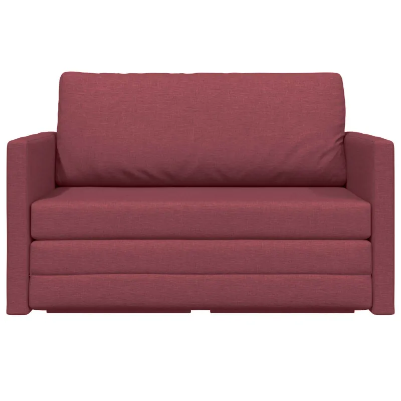 Sofa lova 110cm Vyno raudona audinys
