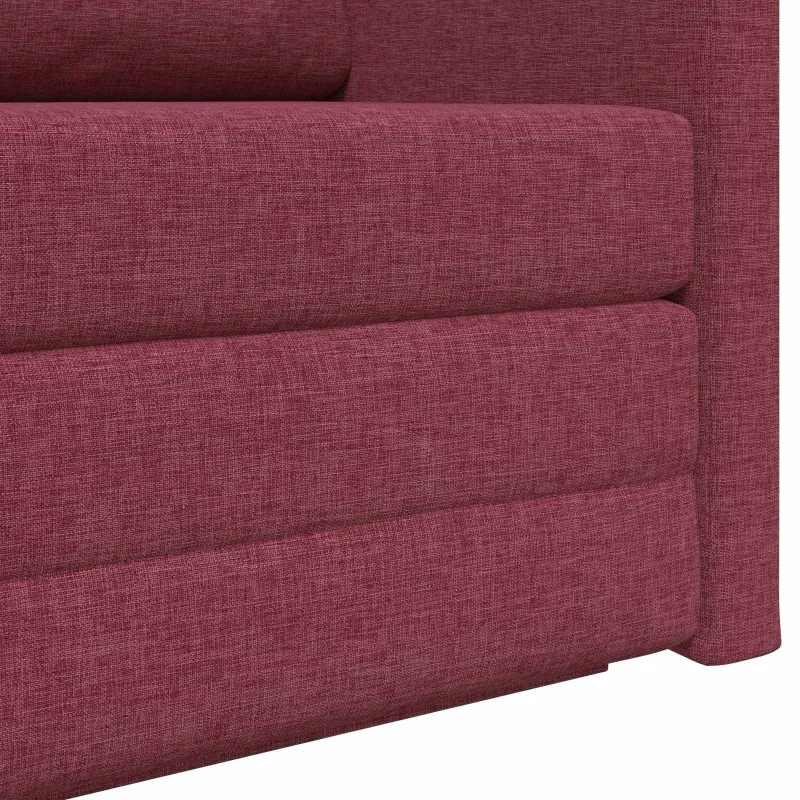 Sofa lova 110cm Vyno raudona audinys