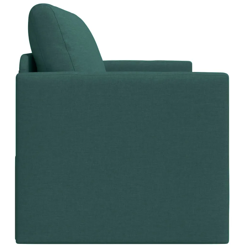 Sofa lova 110cm Tamsiai žalia audinys