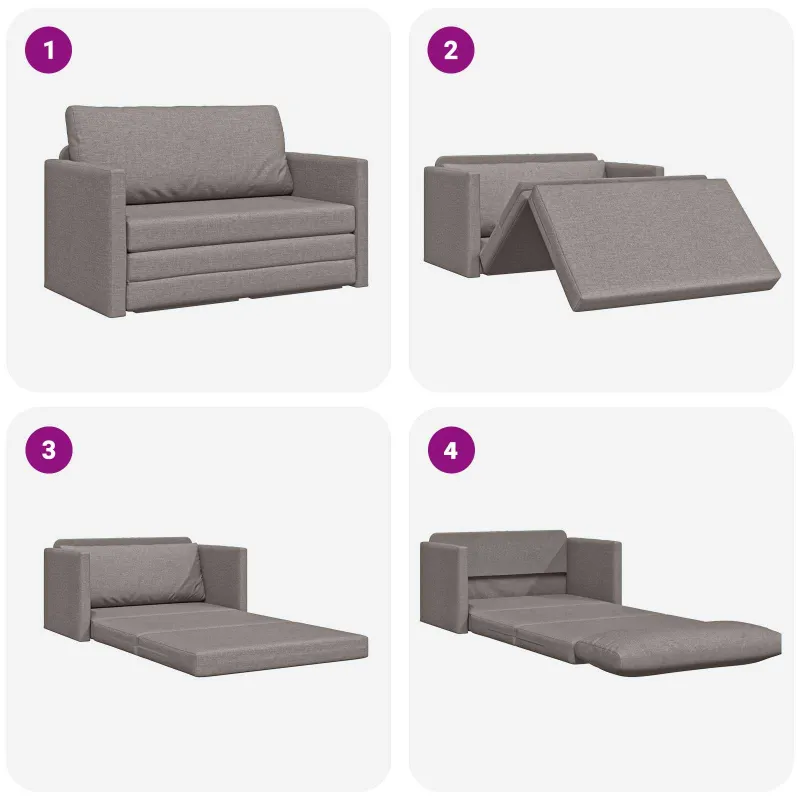 Sofa lova 110cm Taupe audinys