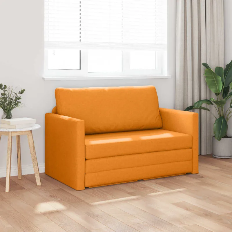 Sofa lova 110cm Tamsiai geltona audinys