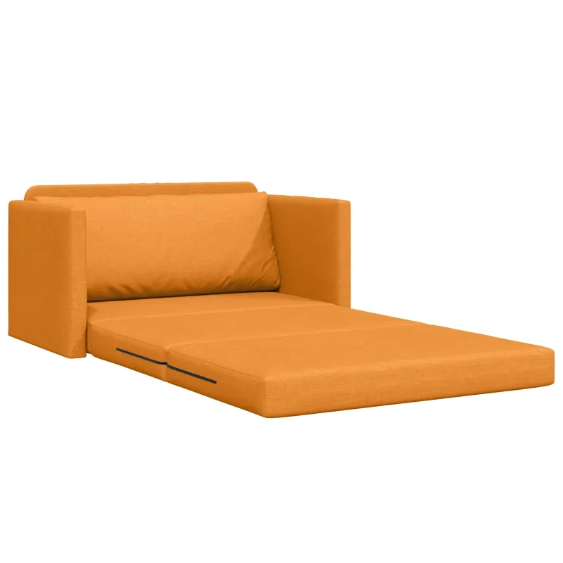 Sofa lova 110cm Tamsiai geltona audinys
