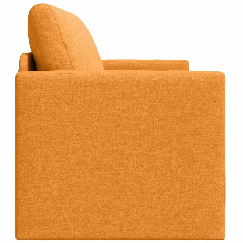 Sofa lova 110cm Tamsiai geltona audinys