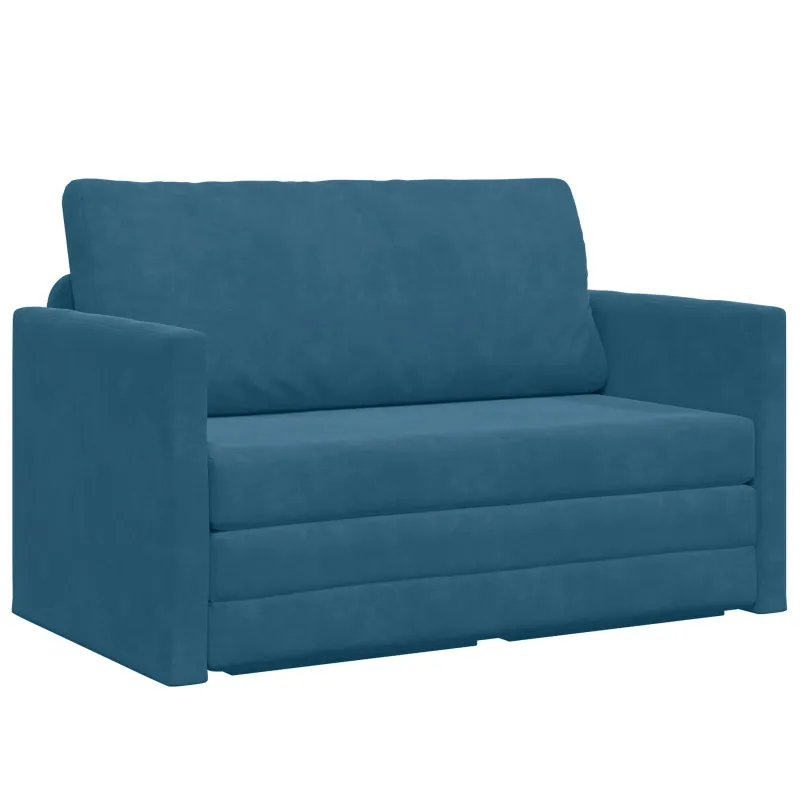 Sofa lova Mėlyna 124 x 71 x 78 cm Aksomas