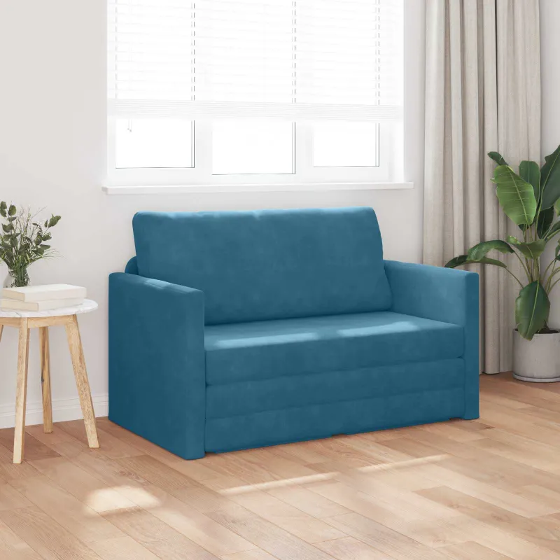 Sofa lova Mėlyna 124 x 71 x 78 cm Aksomas