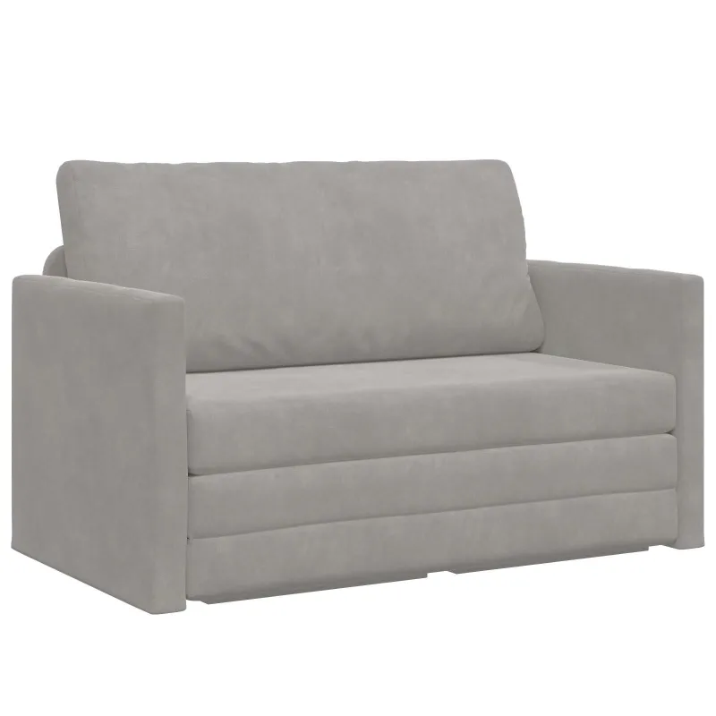 Sofa lova Šviesiai pilka 124 x 71 x 78 cm Aksomas