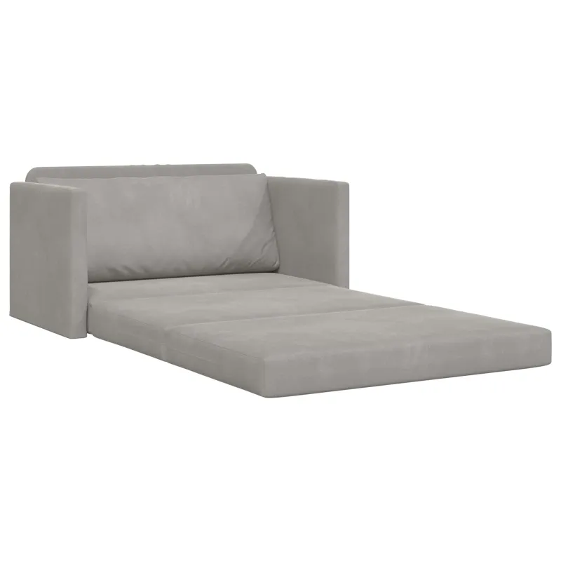 Sofa lova Šviesiai pilka 124 x 71 x 78 cm Aksomas
