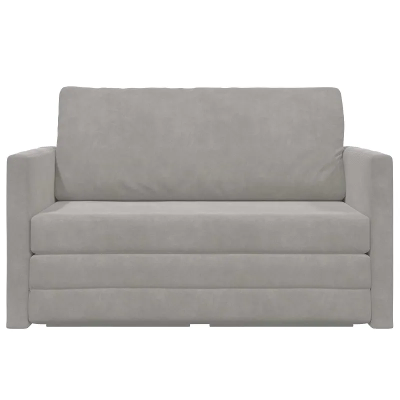 Sofa lova Šviesiai pilka 124 x 71 x 78 cm Aksomas