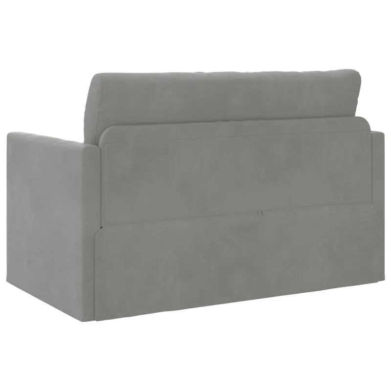 Sofa lova Šviesiai pilka 124 x 71 x 78 cm Aksomas