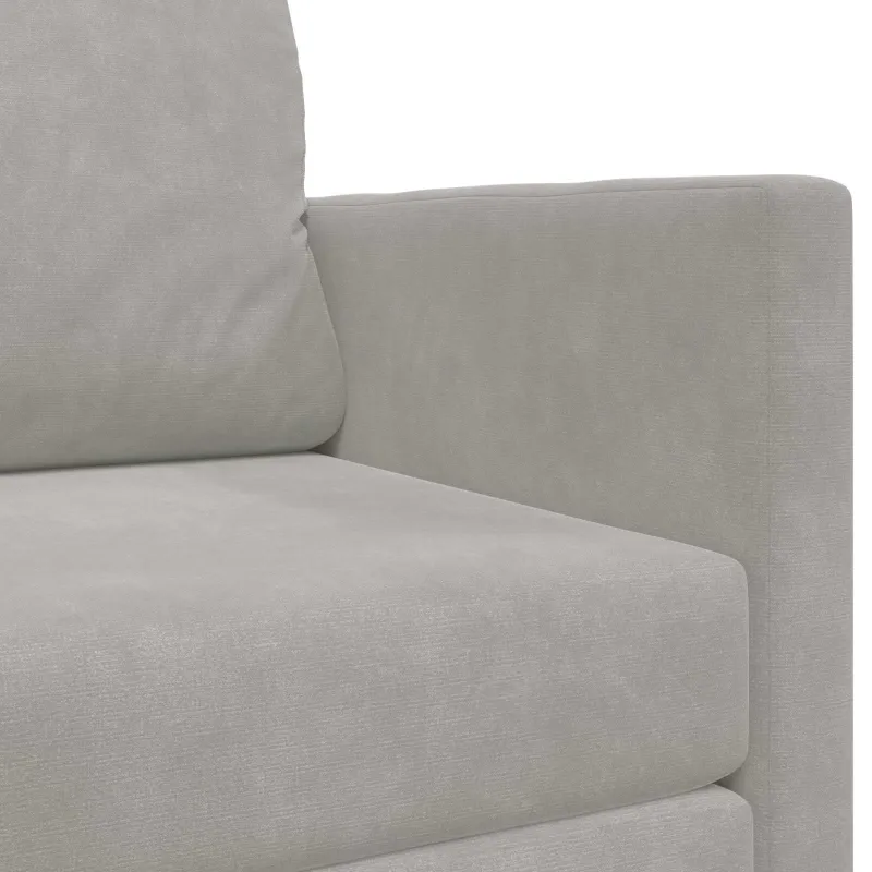 Sofa lova Šviesiai pilka 124 x 71 x 78 cm Aksomas