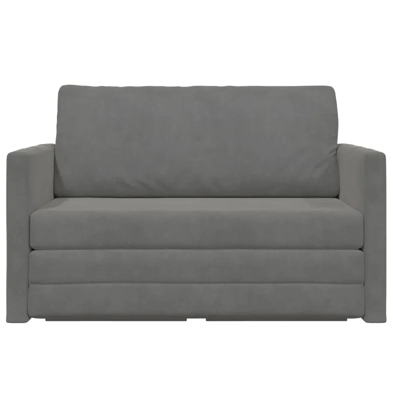 Sofa lova Tamsiai pilka 124 x 71 x 78 cm Aksomas