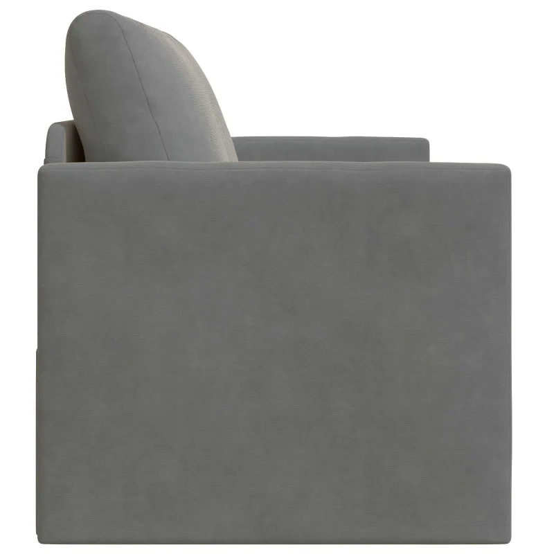 Sofa lova Tamsiai pilka 124 x 71 x 78 cm Aksomas