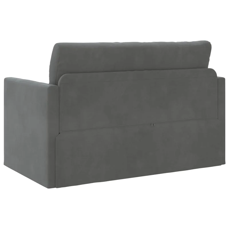 Sofa lova Tamsiai pilka 124 x 71 x 78 cm Aksomas