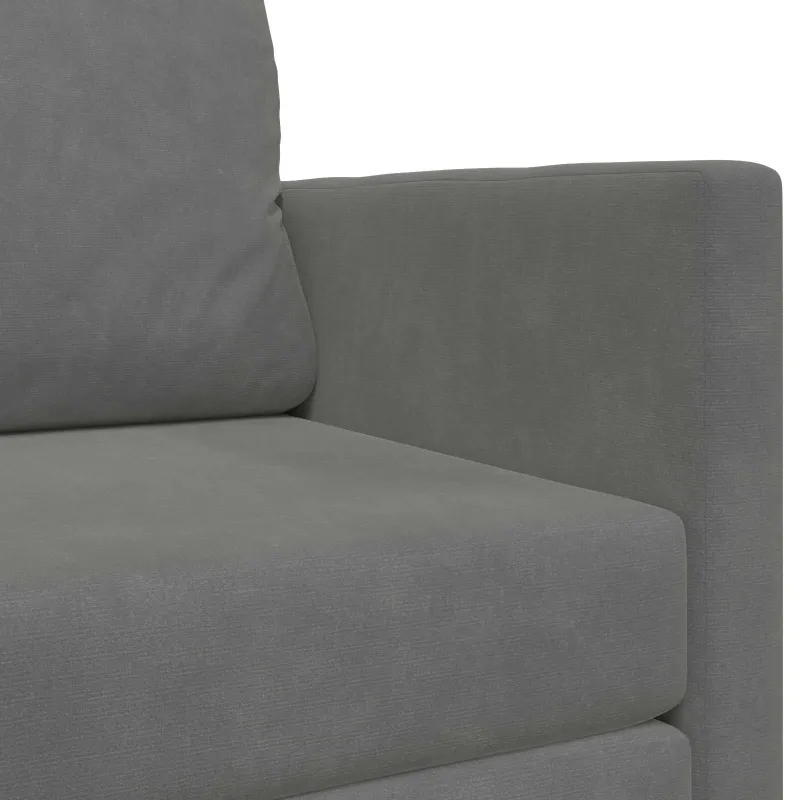 Sofa lova Tamsiai pilka 124 x 71 x 78 cm Aksomas