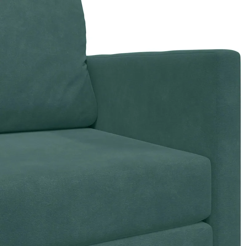 Sofa lova Tamsiai žalia 124 x 71 x 78 cm Aksomas