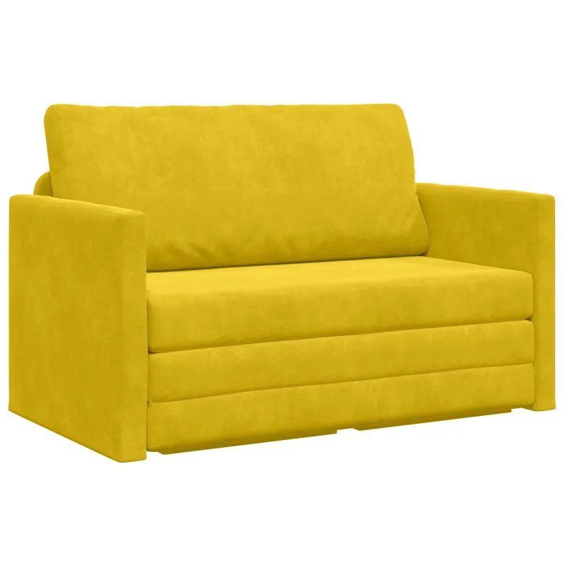 Sofa lova Saulėgrąžų geltona 124 x 71 x 78 cm Aksomas