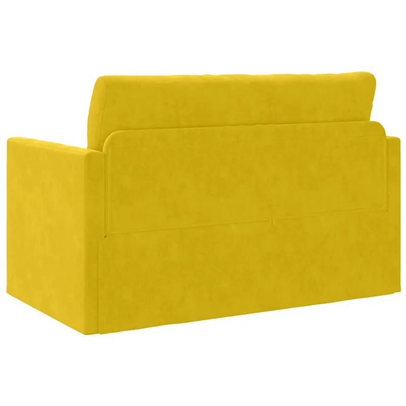 Sofa lova Saulėgrąžų geltona 124 x 71 x 78 cm Aksomas